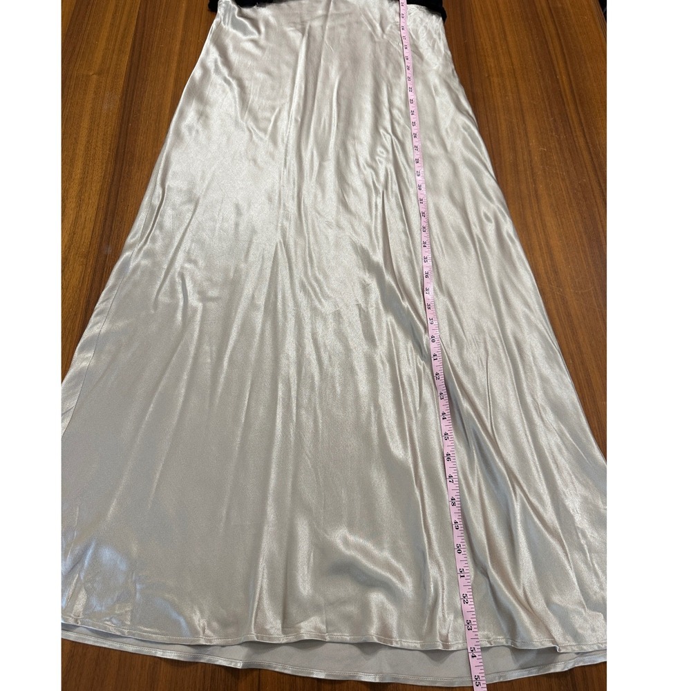 Rails Gilda Maxi Slip Dress XL Champagne Black Holiday Event Wedding Guest - Picture 6 of 13